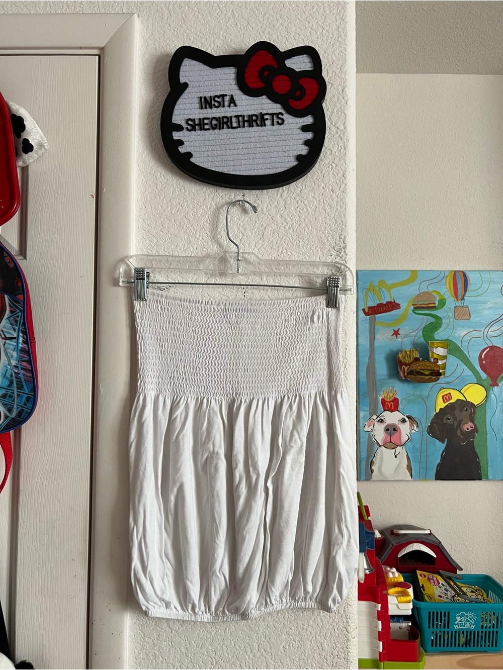 white tube top